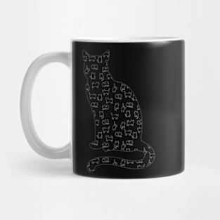 Vintage Black Cat Mug